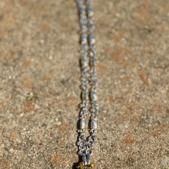 Park Lane Purple Amethyst Necklace - Hypoallergenic Two Tone 16" Necklace - Picture 5 of 16